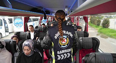 Bayram dönüşü yolcu otobüslerinde 'kemer denetimi'