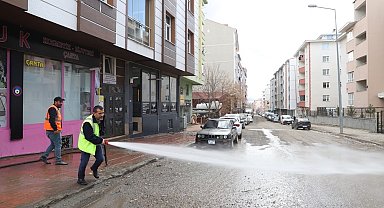 Belediye ekiplerinden bahar temizliği
