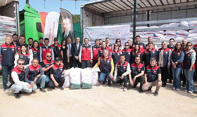 Biga'da Çiftçilere Hibeli Çeltik ve Sorgum Tohumu
