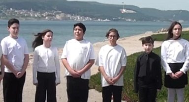 BİLSEM öğrencilerinden Çanakkale Ruhu'na selam