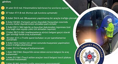 Bingöl'de 171 sürücüye ceza kesildi