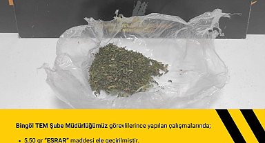Bingöl'de uyuşturucu operasyonu