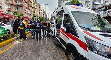 Bisiklet ile ticari araç çarpıştı: 1 yaralı