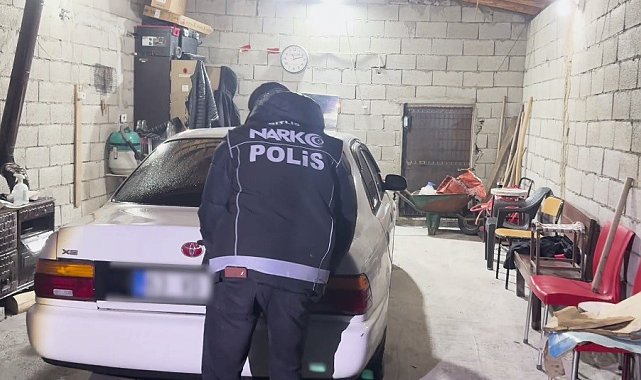 Bitlis'te köpeklerin altına gizlenmiş uyuşturucu madde ele geçirildi