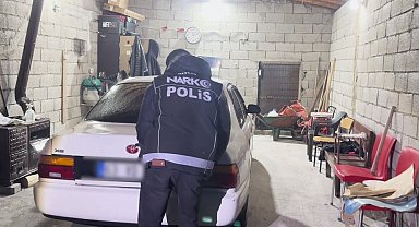 Bitlis'te köpeklerin altına gizlenmiş uyuşturucu madde ele geçirildi