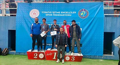 Bitlisli işitme engelli sporcu Türkiye birincisi oldu