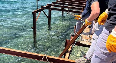Bodrum'da kaçak iskelelerle mücadele devam ediyor