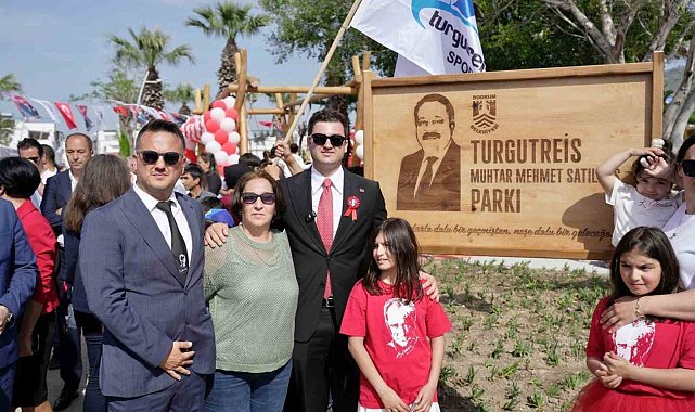 Bodrum'da Muhtar Satılmış'ın adının verildiği park açıldı