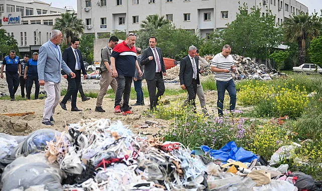 Bornova'dan Ayakkabıcılar Sitesi'nde atık temizliği seferberliği