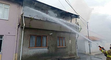 Burhaniye'de yangın paniği