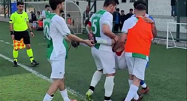 Bursa Amatör maçında skandal