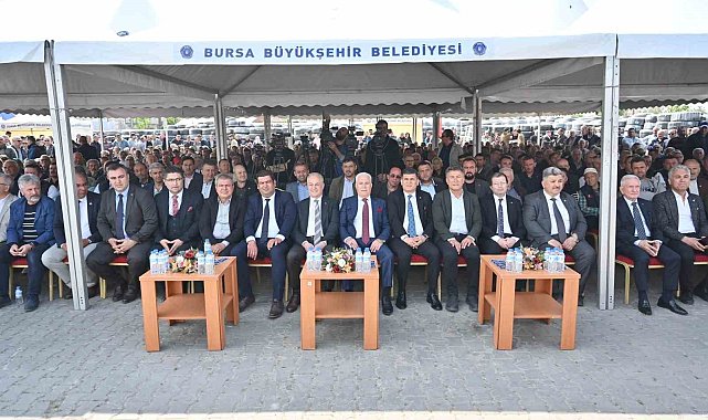 Bursa Büyükşehir'den çiftçiye büyük destek: Üreticiler sulama borularına kavuştu