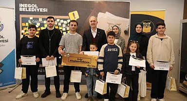 Bursa İnegöl'de Nöbetçi Kitaphanelerinin 'En'leri ödüllendirildi