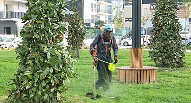 Bursa Nilüfer'in parklarında bahar temizliği