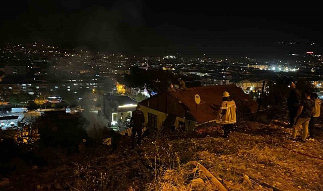 Bursa'da korkutan odunluk yangını