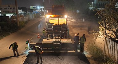Bursa'da Çalı-Kayapa yolu gece gündüz demeden tamamlandı