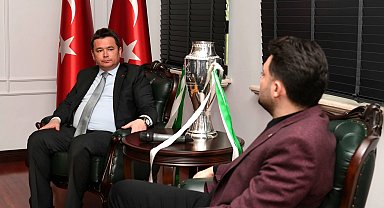 Bursaspor'un şampiyonluk kupası Osmangazi Belediyesi'nde