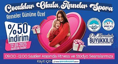 Büyükşehir Spor A.Ş.'den Anneler Günü sürprizi: 'Çocuklar Okula, Anneler Spora'