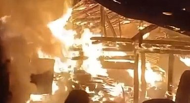 Buzağıyı ısıtmak isterken samanlığı yaktı