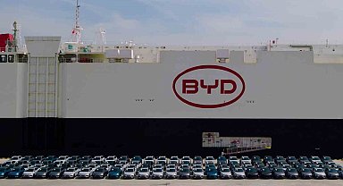 BYD'nin dev araç gemisi 'BYD Changzhou' Türkiye'ye ulaştı