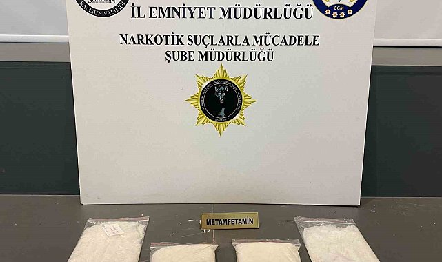 Çamaşır makinesine zulalanmış 1 kilo 361 gram metamfetamin ele geçirildi