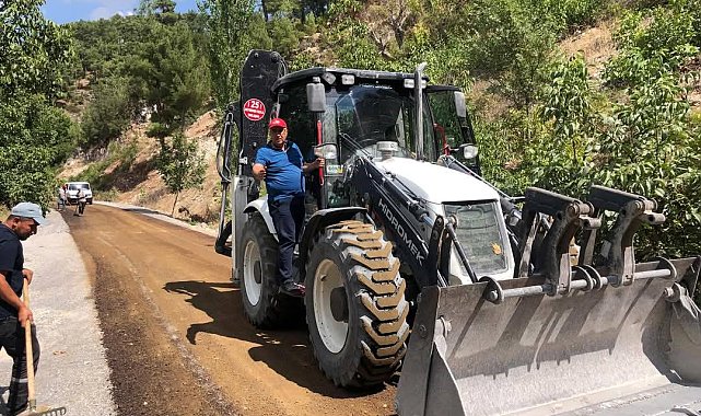 Çameli Belediyesi kendi imkanlarıyla 12 kilometrelik yolu asfaltladı