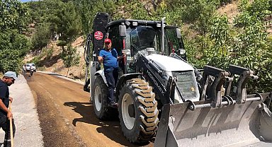 Çameli Belediyesi kendi imkanlarıyla 12 kilometrelik yolu asfaltladı