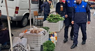 Canik'te semt pazarlarına denetim
