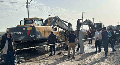 Ceylanpınar'da 4 işçi göçük altında kaldı