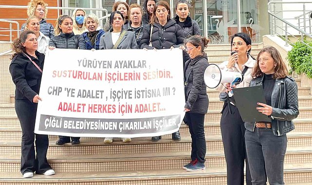 Çiğli Belediyesinde işten çıkarılan işçiler Ankara'ya yürüyecek