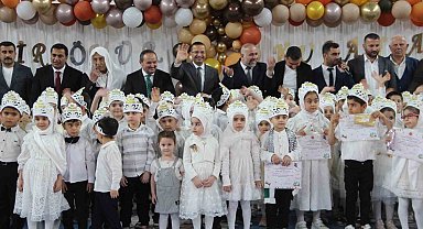 Cizre'de 4-6 yaş kurslarında öğrenciler için Kur'an-ı Kerim'e geçiş programı düzenlendi