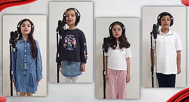 Çocuk korosundan "Türk Çocuklarının Sesi" klibi