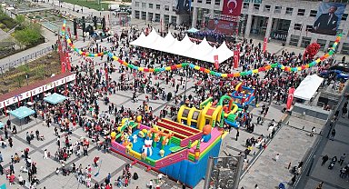 Çocukların bayramı Bursa Nilüfer'de büyük sevinçle kutlandı
