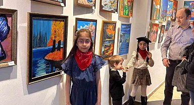 Çocukların renkli dünyası sanatla buluştu