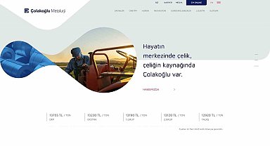Çolakoğlu Metalurji'nin yeni web sitesine uluslararası ödül