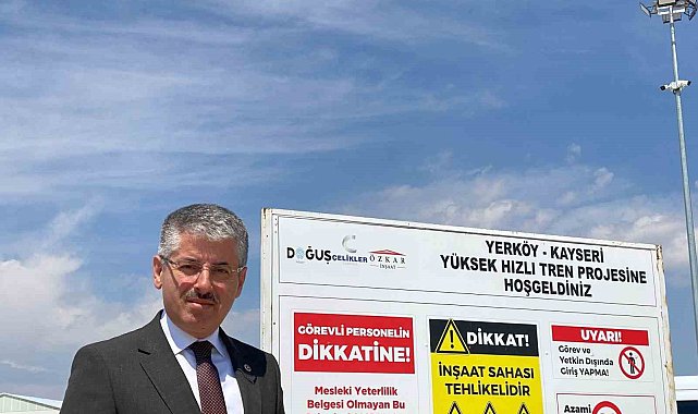 Çopuroğlu'ndan Kayseri-Yerköy hızlı tren hattının şantiyesine ziyaret