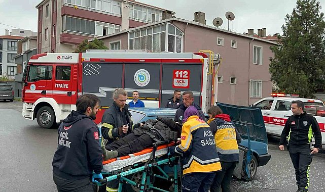 Çorlu'da trafik kazası: 1 yaralı