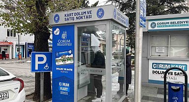 Çorum Belediyesinden ulaşım kartlara yükleme imkanını kolaylaştıracak hamle