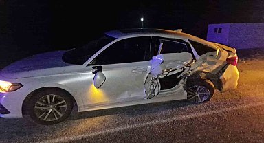 Çorum'da iki otomobil çarpıştı: 1 yaralı