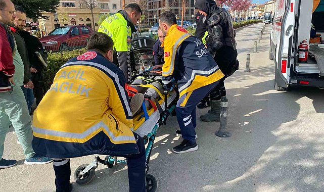 Çorum'da otomobil ile motosiklet çarpıştı: 1 yaralı