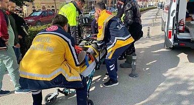 Çorum'da otomobil ile motosiklet çarpıştı: 1 yaralı