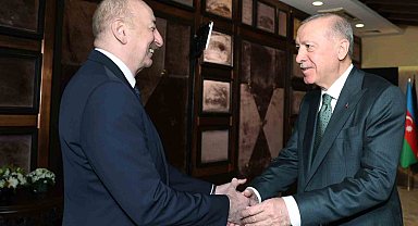 Cumhurbaşkanı Erdoğan, Azerbaycan Cumhurbaşkanı Aliyev ile görüştü