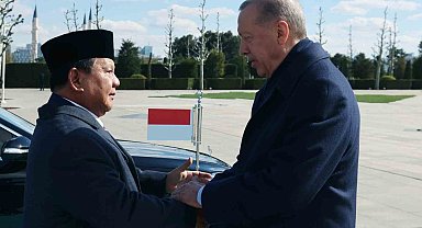 Cumhurbaşkanı Erdoğan, Endonezya Cumhurbaşkanı Subianto'yu törenle karşıladı