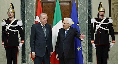 Cumhurbaşkanı Erdoğan, İtalya Cumhurbaşkanı Mattarella ile görüştü