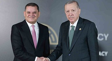 Cumhurbaşkanı Erdoğan, Libya Başbakanı Dibeybe ile görüştü
