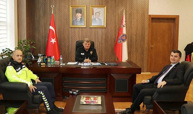 Daire Başkanı Tolga Çemrek, Müdür Uzman ile bir araya geldi