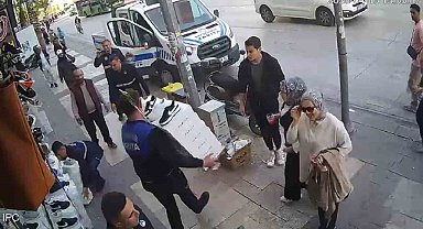 Denizli'de esnaf ile zabıta arasında kaldırım işgali gerilimi