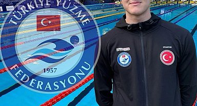 Denizlili milli yüzücü Güney Kıbrıs'ta Türkiye rekoru kırdı