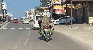Dikkat: Motosiklette koç var