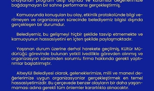 Direk danslı 23 Nisan gösterisi soruşturmalık oldu